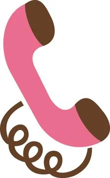 Telephone receiver icon for support and communication Stock Illustration