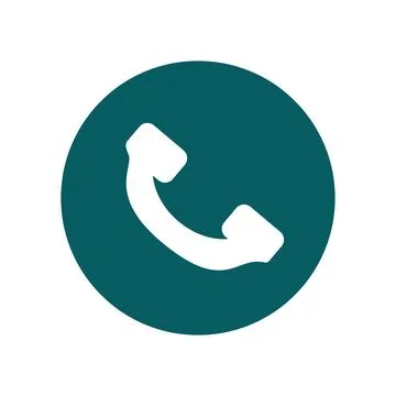 Telephone receiver vector icon. Flat design style eps 10. Accept call Stock Illustration