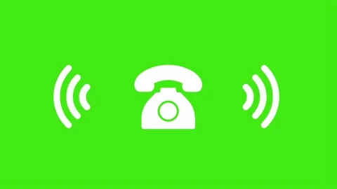 Telephone rings icon speech loop animation, alpha channel. 4K Stock Footage 233948764