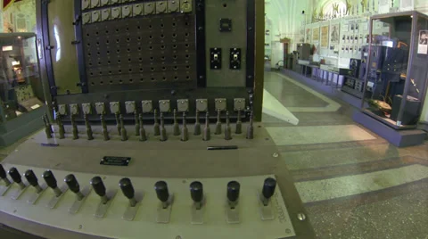 Telephone switchboard Stock Footage 35252868