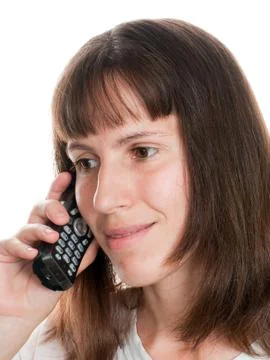 Telephone talking Stock Photos