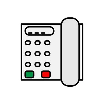 Telephone vector design template illustration Illustration