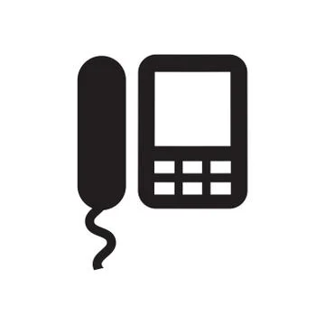 Telephone vector icon Stock Illustration