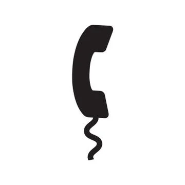 Telephone vector icon Stock Illustration