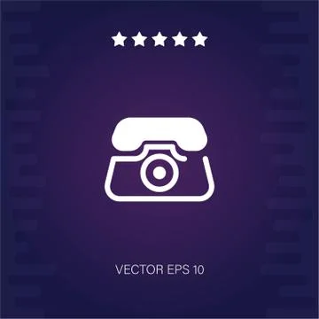 Telephone vector icon Stock Illustration