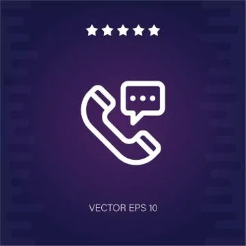 Telephone vector icon Stock Illustration