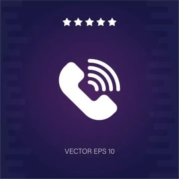 Telephone vector icon Stock Illustration