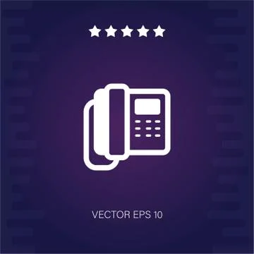 Telephone vector icon Stock Illustration