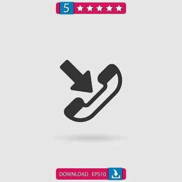 Telephone vector icon Stock Illustration