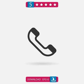 Telephone vector icon Stock Illustration