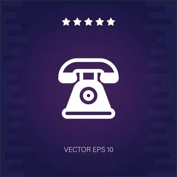 Telephone vector icon Stock Illustration