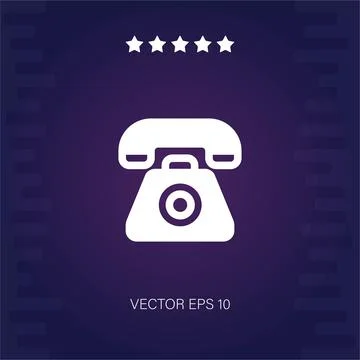 Telephone vector icon Stock Illustration