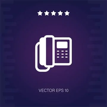Telephone vector icon Stock Illustration