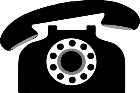 Telephone vector isolated on background Stock Illustration