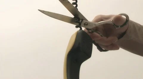Telephone wire cuts the offender Stock Footage 22338377