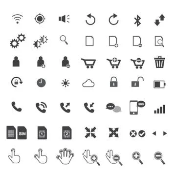 Telephone&amp;web icon Illustrazione stock