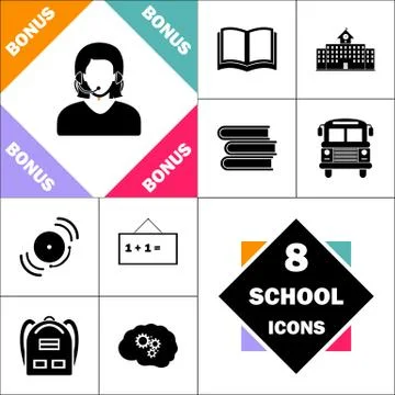 Telephonist computer symbol Illustrazione stock