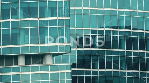 Telephoto lens shot of an office skyscraper Stock Photos