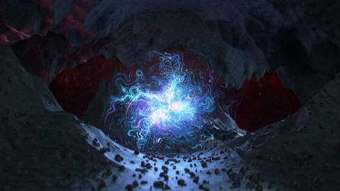 Teleport portal on alien planet loopable... | Stock Video | Pond5