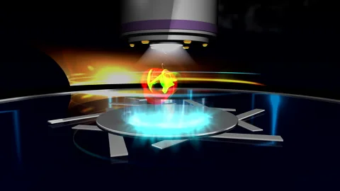 Teleportation. Laboratory. Experience or experiment. Science fiction Stock Footage 301509936