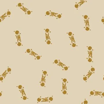 Teleportation quantum computer glyph vector seamless pattern Stock-Illustration