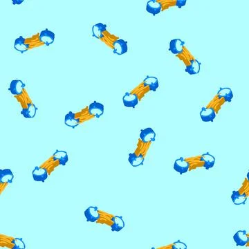 Teleportation quantum computer isometric icon seamless pattern Stock Illustration