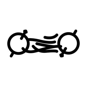 Teleportation quantum computer line icon vector illustration イラスト素材