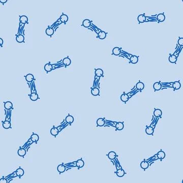 Teleportation quantum computer line vector seamless pattern 스톡 일러스트