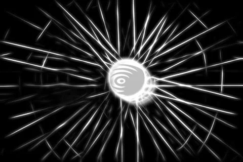 Teleportation rays illustration background Stockillustratie