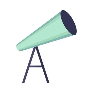 Telescope Cosmos Element Stock Illustration