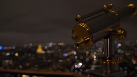 Telescope, Eiffel Tower Stock Footage 146685972