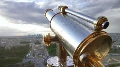 Close View Middle Section Eiffel Tower Tourists Observation Deck Timelapse  Stock Photo by ©neiezhmakov 207175222