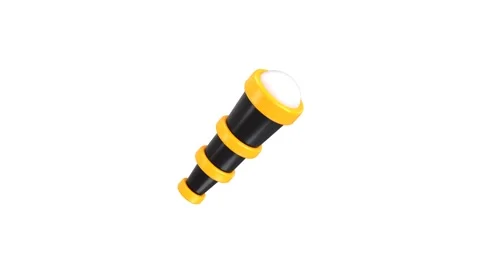 Telescope icon animation 3d render Stock-Footage 314735281