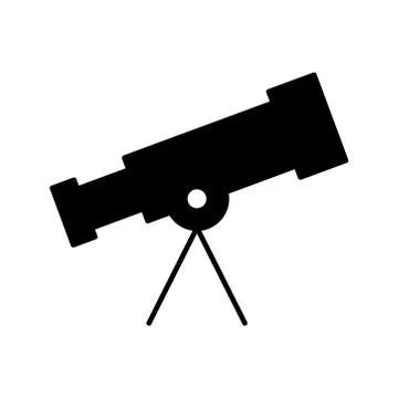 Telescope  icon. Design template vector Stock-Illustration