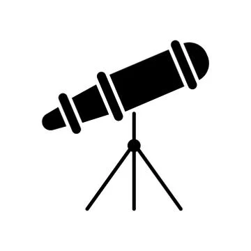 Telescope  icon. Design template vector Stock Illustration