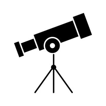 Telescope  icon. Design template vector Stock Illustration
