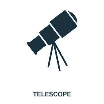 Telescope icon. Flat style icon design. UI. Illustration of telescope icon Stock Illustration