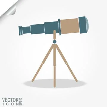 Telescope icon Stock Illustration