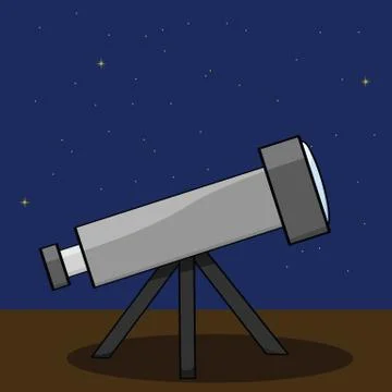 Telescope Stock Illustration