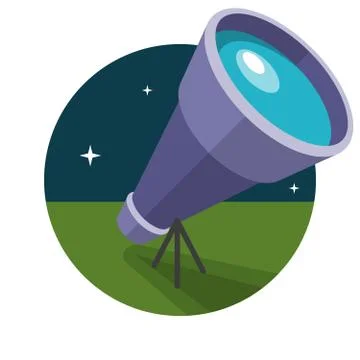 Telescope Stock Illustration