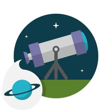 Telescope Stock Illustration