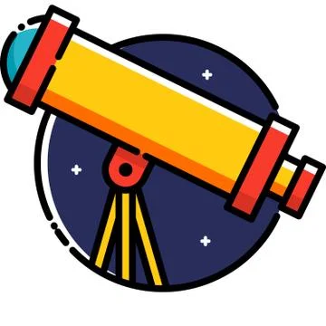 Telescope Stock Illustration