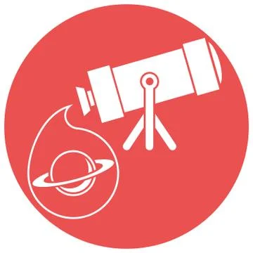 Telescope Illustrazione stock