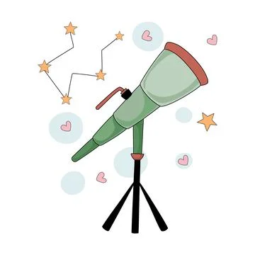 Telescope Stock Illustration