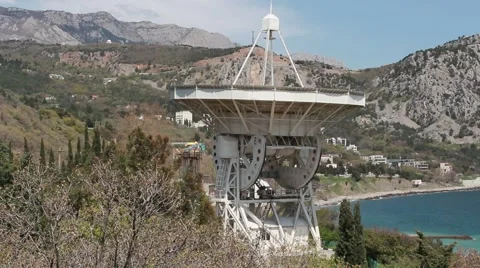 Telescope Observatory. Highlands. Vídeo Stock 49638649