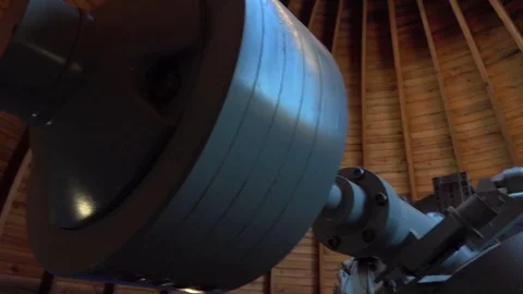 Telescope at the old observatory Stock Footage 75817062