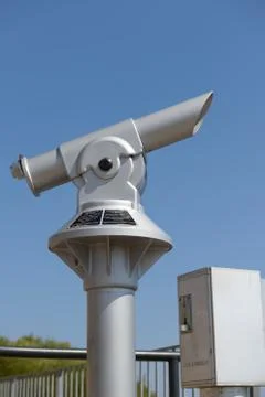 Telescope for Panoramic Views Stock Photos