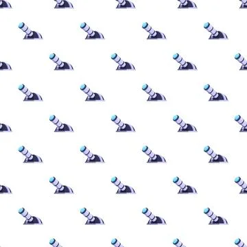 Telescope pattern for astronomy and scientific exploration Stock Illustration