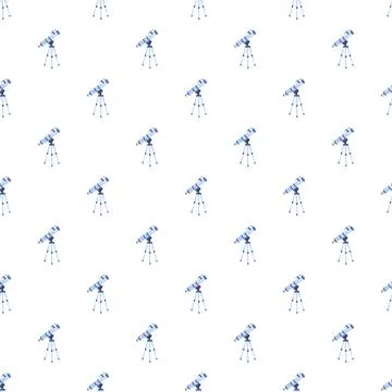 Telescope pattern creating astronomy science background Stock Illustration