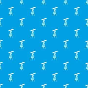 Telescope pattern seamless blue Stock Illustration